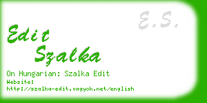 edit szalka business card